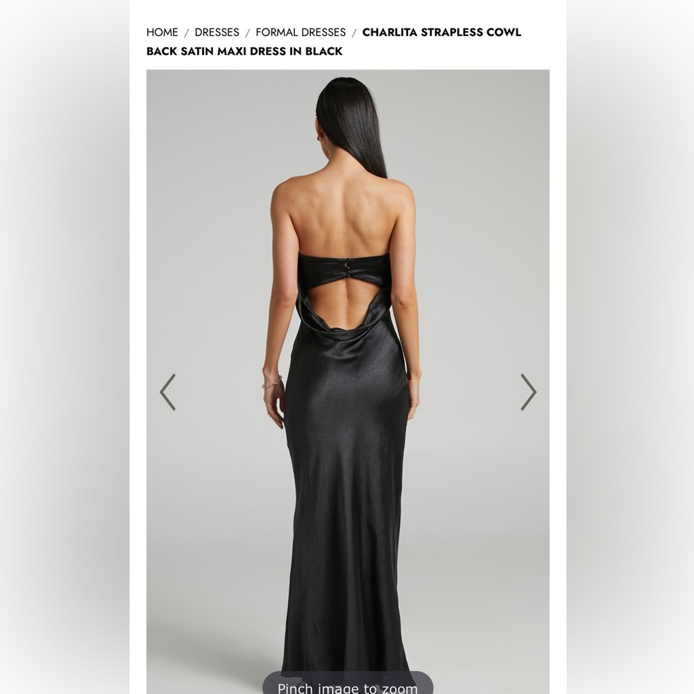COPY - *new in package* Showpo strapless satin Carlita dress in packaging never…
